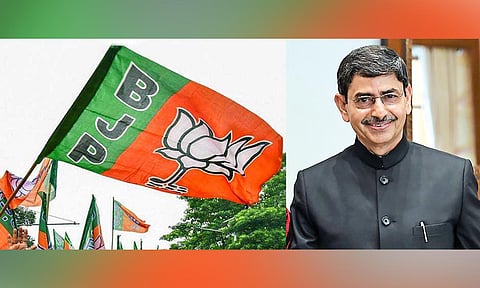 BJP Flag: Governor Ravi