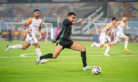 During the match (IANS)