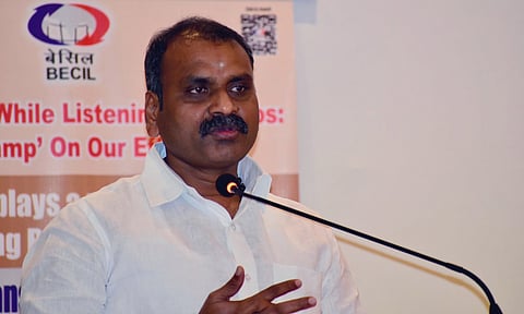 Minister of State for Information and Broadcasting of India L Murugan (X) 