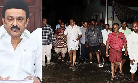 Chief Minister MK Stalin; Ministers P Moorthy and Palanivel Thiaga Rajan (Photo: X-@mkstalin)