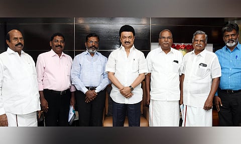 Alliance leaders with Stalin