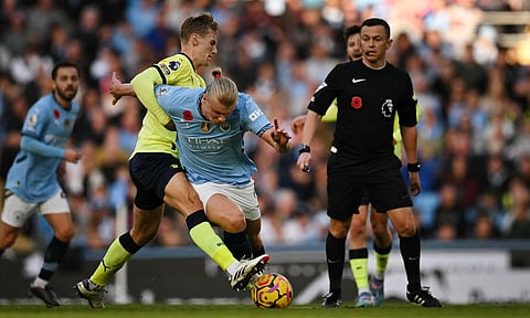 Erling Haaland in action