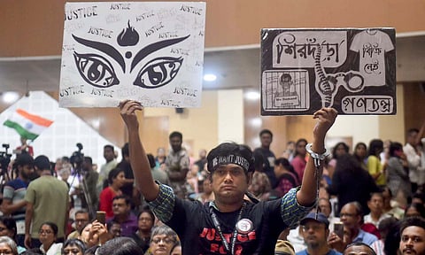  Mass convention called by the West Bengal Junior Doctors Front, demanding justice for the alleged sexual assault