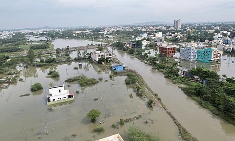 Waterlogging in Mudichur Varadarajapuram