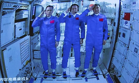 Chinese astronauts (AP) 