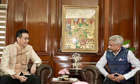 External Affairs Minister S Jaishankar and his Thai counterpart Maris Sangiampongsa (X) 