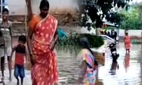 Heavy rain hits Namakkal district (Thanthi tv)