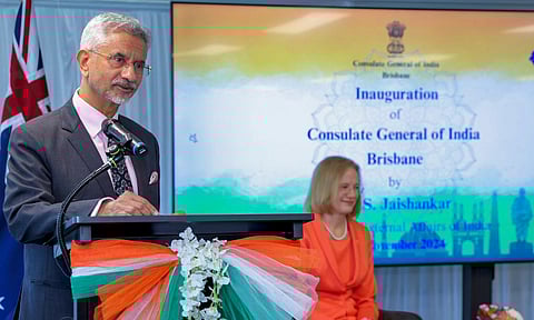 EAM S Jaishankar on Monday inaugurated the new Consulate General of India in Brisbane (PTI) 