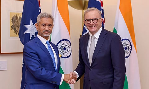 External Affairs Minister meets Australian Prime Minister Anthony Albanese in Canberra (PTI)