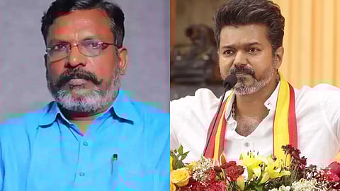 VCK leader Thol Thirumavalavan; TVK Chief Vijay