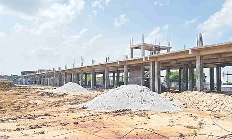 Construction of the new bus terminus began in July 2023 at Rs 33 crore