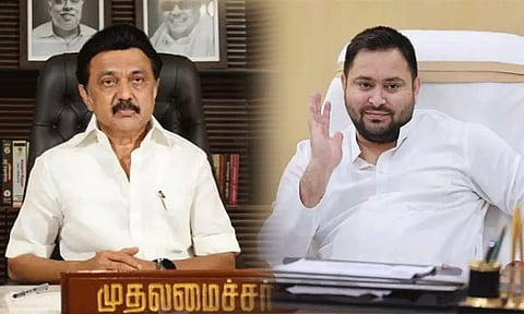 Chief Minister M K Stalin; Tejashwi Yadav