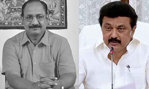 Tamil writer Indira Soundararajan; Chief Minister MK Stalin 