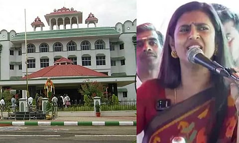 (L-R) Madurai bench of MHC; actor Kasthuri