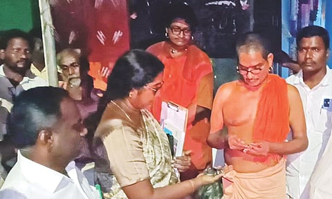 Suryanar Koil Mutt pontiff hands over charge to HR&CE officials