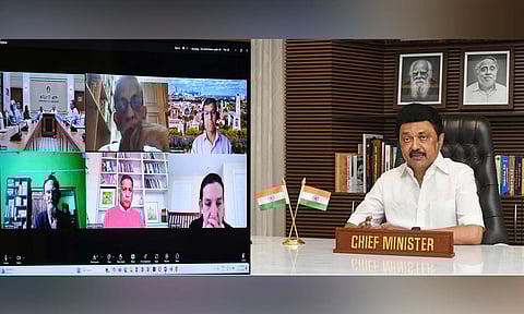 Chief Minister Stalin took part in the virtual meeting 
