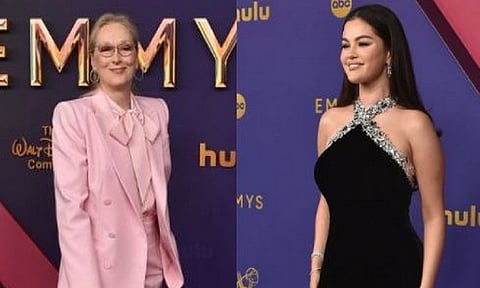 Meryl Streep, Selena Gomez (Photo/Instagram/@televisionacad)