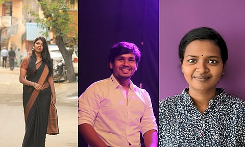 (L to R) Bowjijewel, Balram, Malavika Reshmi Sivalingam
