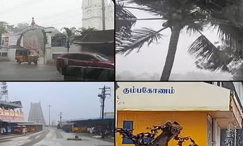 Rains pouring in several districts in Tamil Nadu (Thanthi TV) 