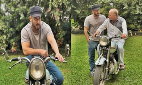 Salman Khan with his father Salim Khan (IANS)