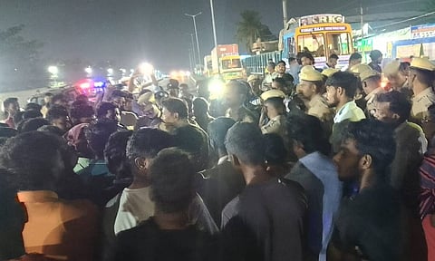 Visuals from the spot (Daily Thanthi)