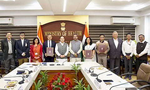 Ministry of Health and Family Welfare signs Memorandum of Understanding (MoU) with Banaras Hindu University and Ministry of Education (PTI)