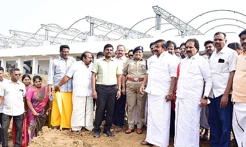 KN Nehru lays foundation stone for Rs 17.60 cr Tiruchy omnibus stand
