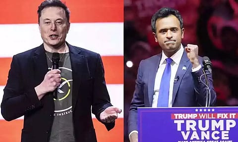 Elon Musk, Vivek Ramaswamy (AP)