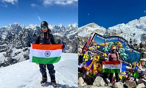 Priya Selvaraj during one of her adventurous treks, Image from the Everest Base Camp