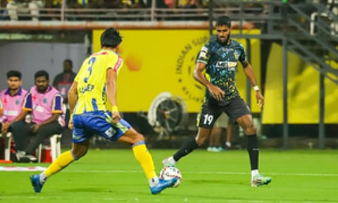 Match session between Kerala Blasters FC and Chennaiyin FC (IANS)