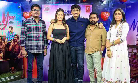 (L-R) Karunakaran, Ashika Ranganath, Siddharth, N Rajasekar and Sastika (photo credit: Hemanathan)