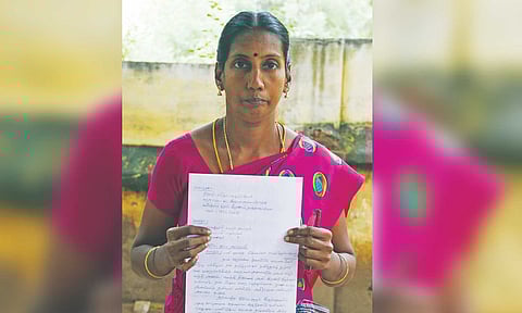 Lalitha before submitting petition