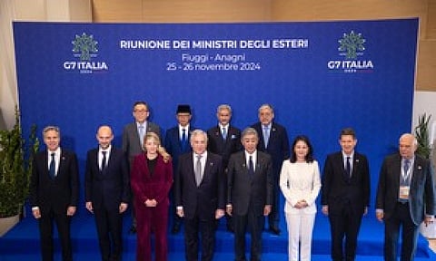 Foreign ministers from the Group of Seven (G7) countries