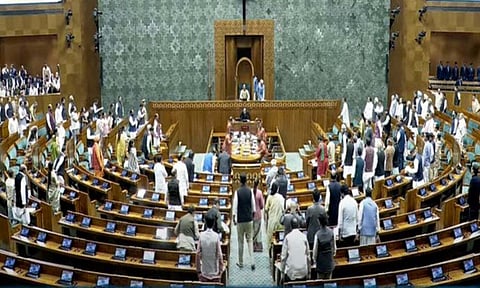 Visuals from Lok Sabha (ANI)