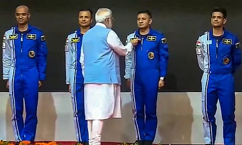 Astronauts who have been selected to be on Gaganyaan Mission (PTI)
