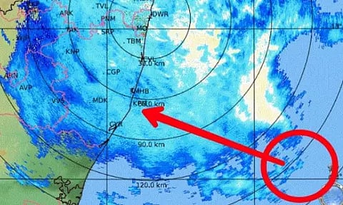 Weather prediction map
