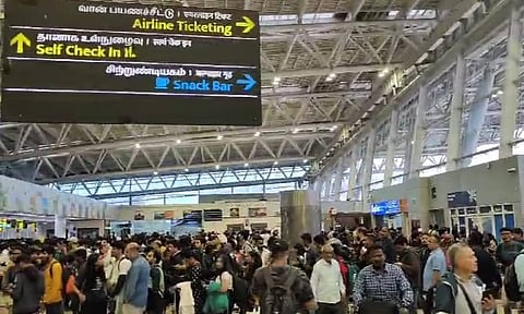 Visual from Chennai Airport on Nov 30 