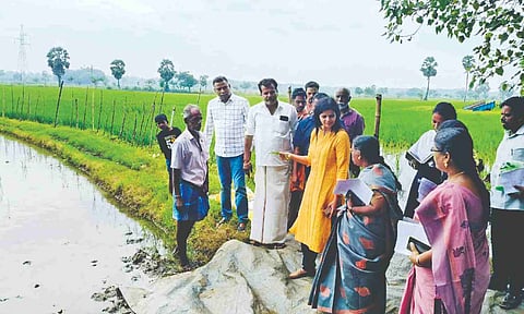 Officers inspecting vulnerable spots