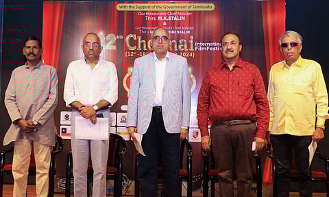 L to R: Kumar, Anand Rengaswamy, Sivan Kannan, AVM K Shanmugam and Suresh Menon