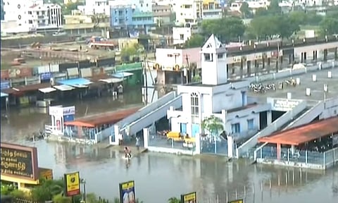 Villupuram bus stand remains flooded for 3rd consecutive day