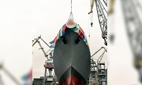Indian Navy's stealth frigate Tushil (ANI) 