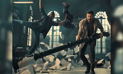 Screengrab from Jaat teaser. (Photo/YouTube Mythri Movie Makers)