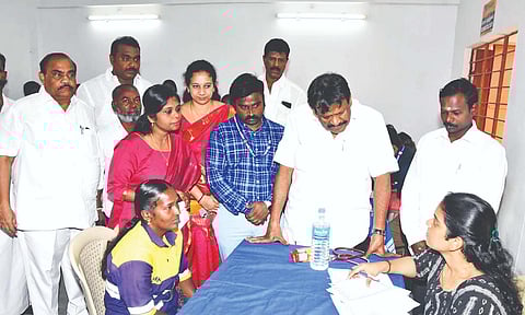 Medical camp held for cleanliness workers in Avadi Corporation