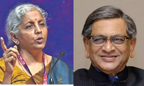 Nirmala Sitharaman, S M Krishna (PTI)