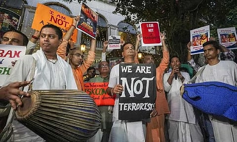 ISKCON protest(PTI)