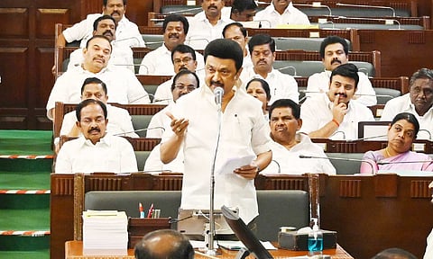 Chief Minister MK Stalin during State Assembly session (File photo)