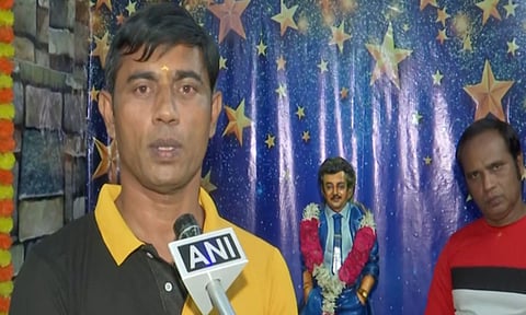 A new statue of Rajinikanth unveiled at the Arulmigu Sri Rajini Temple (ANI)