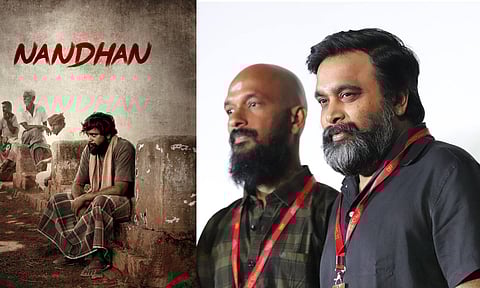 Poster of the film; Sasikumar in stage in with Era Saravanan at the CIFF 2024