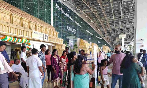 People at Tiruchy International Airport