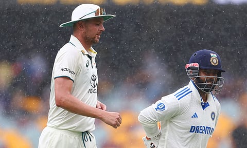 Josh Hazelwood and Rishabh Pant (X)